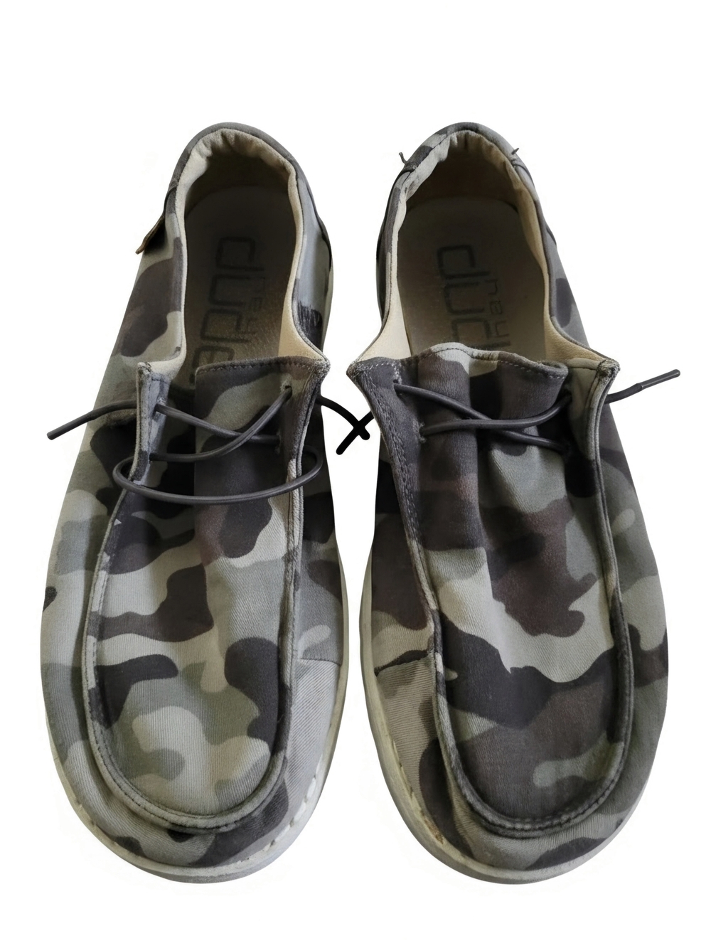 Hey Dude Men's Camouflage Boat Shoes - Green & Brown